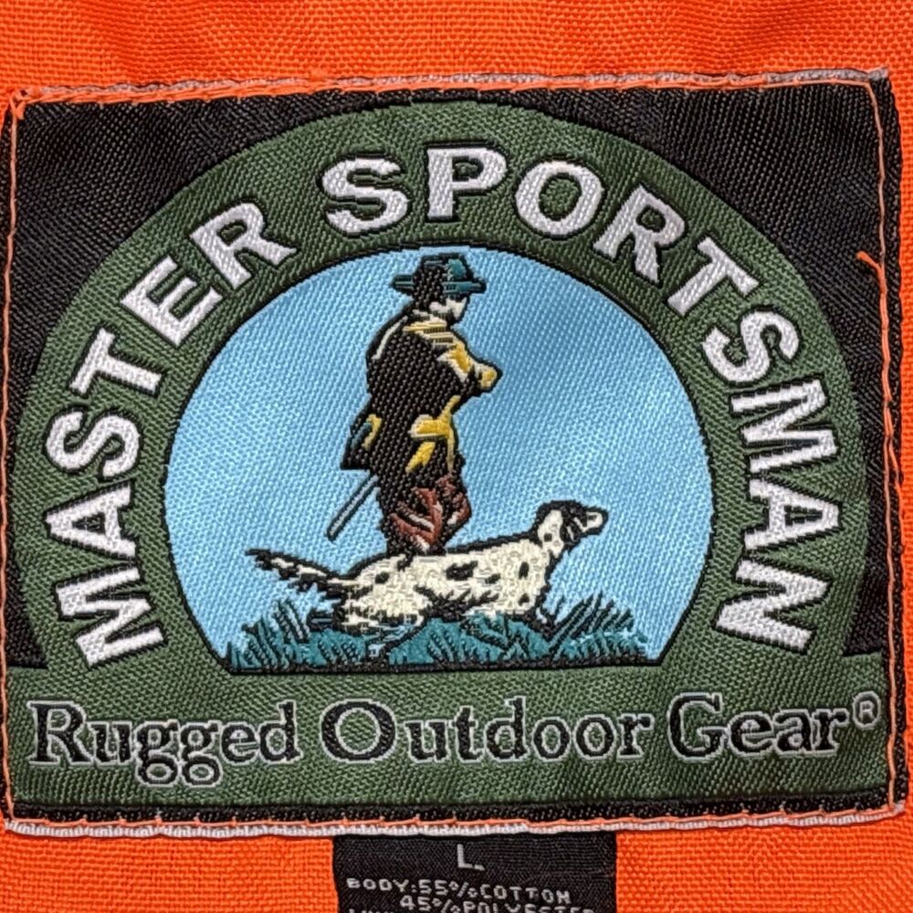 Master Sportsman Rugged Outdoor Gear Blaze Orange Hunting Vest Bird Pocket Large